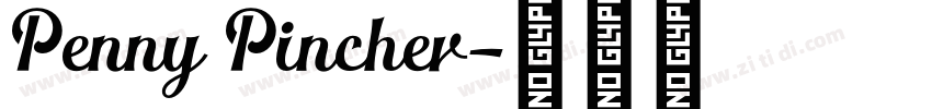Penny Pincher字体转换